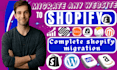 shopify migration, migrate any website to shopify migrate wix, wordpress, amazon