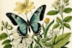 draw an animal and botanical illustration