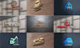do professional business and minimalist 3d logo design