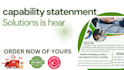 design capability statement, winning government capability statement in 24hrs
