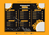 restaurant food menu card design and price list