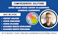 rebrand or redesign online course website on learnsworld, moodle, teachable