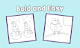 create bold and easy coloring and activity book cover for kdp