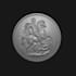 sculpt 3d printable coin 3d model, bas relief coin
