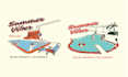 create amazing beach summer skull pool spa logo