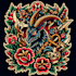 draw traditional tattoo style artwork