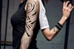 create sleeve tattoo design in geometric style