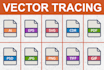 do vector tracing or convert to vector format