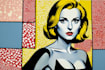 do a retro pop art roy lichtenstein style