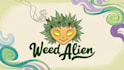 do custom weed alien smoking logo design