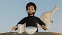make a 3d animation in blender with your 3d character