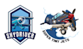 design mascot fighter airplane aviation logo