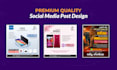 design creative and engaging facebook post, instagram ad