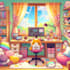 draw vtuber background in anime style