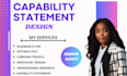 design government capability statement, capability statement