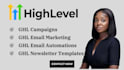 gohighlevel email marketing campaigns newsletter template ghl email automation