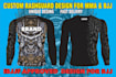 custom bjj MMA rashguard and fightwear sublimation design