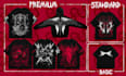 create grunge cybersigilsm design for merchandise