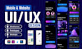 do UI UX design mobile app design mobile app UI design figma website design