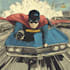 design superhero comic artwork and book