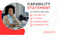 capability statement, government capability statement design