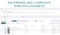set up a facebook ads campaign to increase engagement