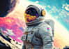 draw outer space astronaut illustration