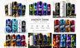 create energy drinks, can,bottle label design or 3d mockups