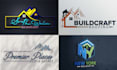 do modern real estate construction realtor logo design for your business