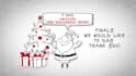 create a beautiful christmas whiteboard doodle video