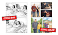 create cute couple comic strip from your story