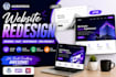 design and redesign a responsive wordpress website with elementor pro