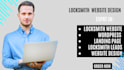 design a premium locksmith website wordpress landing page locksmith leads