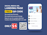 do custom landing page with lifetime hosted and free qr code