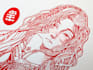 draw illustrations using linocut technique