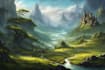 create fantasy landscape concept art