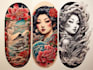 create tattoo japanese old school design