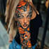 draw a attractive tattoo sleeve art
