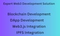do custom web3 dapp development web3js ipfs integration blockchain decentralized