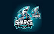 create your unique sharks mascot logo within two days