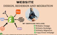design redesign migrate wix bigcommerce squarespace shopify copy clone website