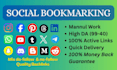 social bookmarking SEO backlinks on high da pa websites