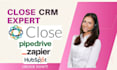 setup close crm automation integration pipedrive hubspot zoho crm zapier