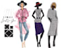 design for clothing fashion tack pack and sketches