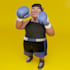 create a stylized 3d printable figure or figurine