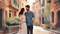draw couple portrait illustration from photo