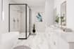 design modern and luxury bathroom 3d renders