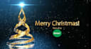 put your logo text in christmas tree intro animation video