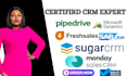 setup pipedrive freshsales mircrosoft dynamics sugar CRM monday crm sap
