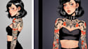 create old school or traditional tattoo design